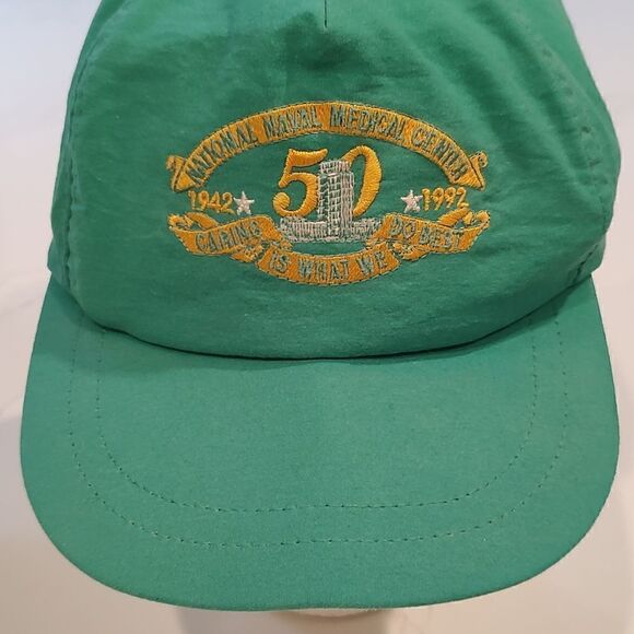 Vintage National Naval Medical Center Bethesda 50th Anniversary Snap Back Cap - Picture 10 of 10